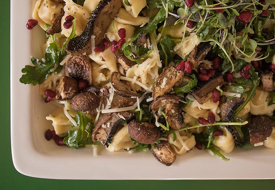 Mushroom Arugula Pasta Salad the chef mimi blog